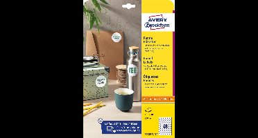 Avery Zweckform ronde etiketten | diameter 30 mm | wit | afneembaar | 480 etiketten | 10 vellen