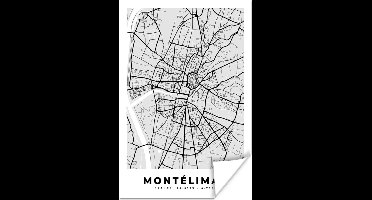 Poster Kaart – Stadskaart – Frankrijk - Montélimar - Plattegrond - 20x30 cm