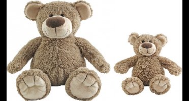 Mama en kind setje pluche knuffel beren Bella van Happy Horse 22 en 55 cm - Knuffelbeer/beren