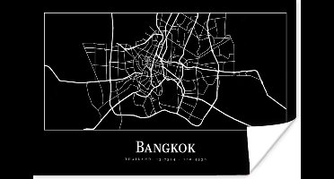 Poster Bangkok - Kaart - Stadskaart - Plattegrond - 30x20 cm