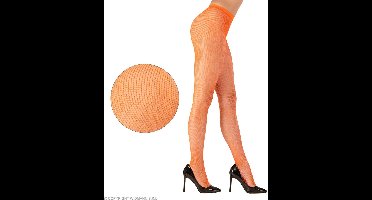 Visnet panty neon oranje