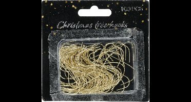 Christmas Decoration kerstbalhaakjes - 200x - goud - 3,6 cm
