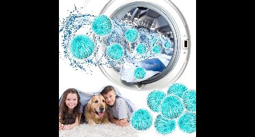 16 Stuks Herbruikbare Wasballen voor Dierenhaar - Effectieve Haarverwijderaar voor Wasmachines en Fluffy Paw Haarvangers - Ideaal voor Huisdieren en Wasgoed