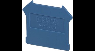 Phoenix Contact D-UK4/10BU PHO EINDPLAAT NUL 2 5MM per 50 stuks