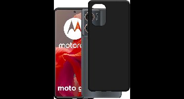 Just in Case hoesje geschikt voor Motorola Moto G85 Hoesje Siliconen - Flexibele Case - Zwart