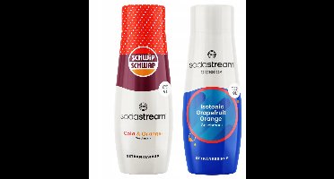 SODASTREAM Shwip Shwap - Zestaw Syropów - Cola Pomarańcza - Izotoniczny Grapefruit Pomarańcza