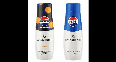 Sodastream Pepsi MAX Mango + Pepsi - Frisdranksiroop - Tropisch Mango - Klassieke Smaak