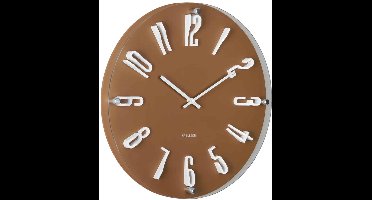 Karlsson Wandklok Esencia Elevated - Mokka - Ø40cm - Wandklok Modern