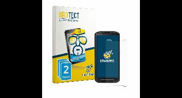 BROTECT - Screenprotector voor Point Mobile PM84P - Folie Beschermfolie transparant 2 Stuks