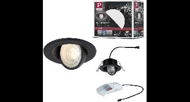 LED-inbouwlamp Zina IP65 5W / 8W 685lm / 0lm 230V dimbaar 2700 - 4000K Zwart mat
