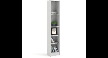 Giga Living Boekenkast Basic - Wit - 40x203cm