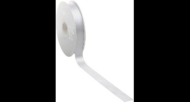 Zilvergrijs Satijnlint | zeer luxe kwaliteit |6 mm / 50 mtr.