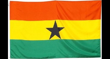 New Age Devi - Ghana Vlag - 90/150cm - Ghanese - Afrikaanse vlag - One size