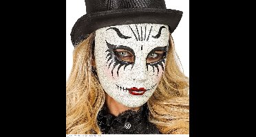 Masker Theater Gebarsten Gezicht Vrouw