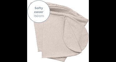 Doomoo Softy Hoes – Vervanghoes voor Voedingskussen Softy – Biologisch katoen – 150 cm – Chiné Sand