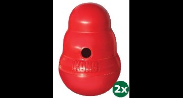 Kong wobbler rood 2x 15,5x11x11 cm