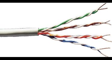 Digitus DK-1511-V-305-1 Netwerkkabel CAT 5e U/UTP 0.20 mm² Grijs-wit (RAL 7035) 305 m