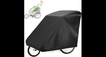 1 stuk - Fietskarhoes - Waterdichte Fietskar Opberghoes - Fietskarhoes - 210D Oxford Materiaal met PU Coating - Anti-UV, Winddicht, Stofdicht - Zwart (140*84*100cm)