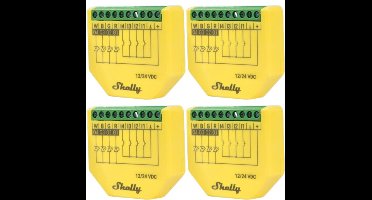 SHELLY LED-lichtcontroller Plus RGBW, PM, BT, Wi-Fi, inbouw, geel, 4 stuks