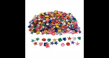 Strass stenen | 3-15 mm | Assorti kleuren en vormen | 570 stuks