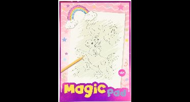 Tover Krasblok - Unicorns | Krasblok Kinderen | Toverkrasblok | Toverblok | Magisch Krasblok