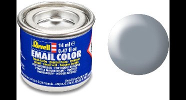 Revell Hobbyverf Enamel verf - #374 Grey - Satin - RAL7001 - Enamel - Verf potje - 14 ml