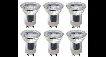 6 stuks | Ledmaxx LED PAR11 GU10 3W 250lm 3000K 36º Niet-Dimbaar Ø3.5cm | GU10 | Warm Wit | 3 watt | 35.000 Branduren