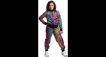 Boland - Trainingspak Regenboogpanter kind (7-9 jr) - Kinderen - -