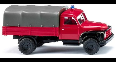 Wiking 034505 H0 Hulpdienstvoertuig Hanomag Brandweer L 28 vrachtwagen met laadbak