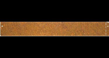 Wovar Grasrand cortenstaal 13 x 95 cm | Per stuk