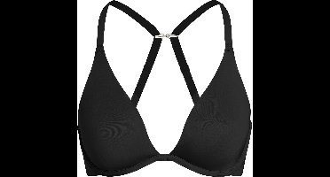 Hunkemöller Dames Lingerie Niet-voorgevormde beugel bh Smooth - Zwart - maat D70