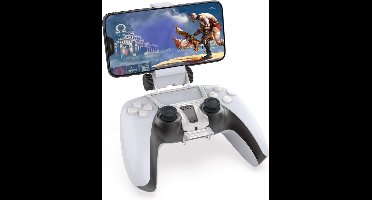 iPhone houder voor PlayStation 5 PS5 game controller voor Call of Duty, Apple arcade e.d. (ook geschikt voor andere smartphones)