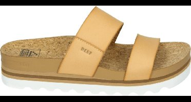 Reef CUSHION VISTA HI NATURAL - Volwassenen Dames slippers - Kleur: Cognac - Maat: 42.5