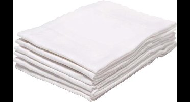 Briljant Baby Luier Hydrofiel - Hydrofiele Doeken - Multidoek - Wit - 70 x 70 cm - 6 Stuks