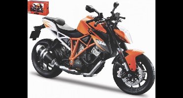 Maisto Ktm 1290 SUPER DUKE R zwart/oranje modelauto schaalmodel 1:12