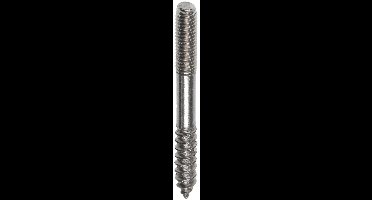 Stokeind M8X60mm RVS A2 Zeskant 100 stuks
