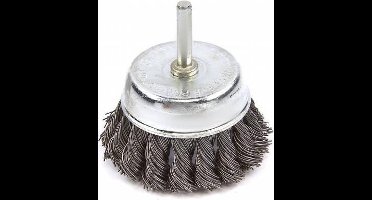 75 mm Komborstel met gegolfd staaldraad met 6 mm Opname