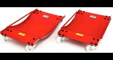 HBM machines Automovers Carmovers - set van 2 - 450 Kg - kunststof wielen