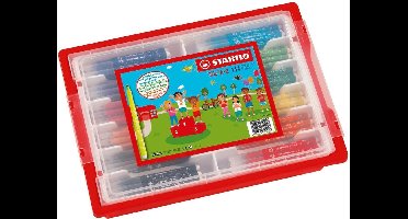 Viltstift stabilo trio a-z 378 144st assorti