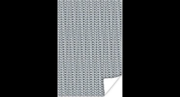 Poster Berg - Stippen - Japans - Patronen - 20x30 cm