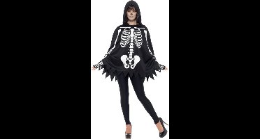 Smiffys - Skeleton Kostuum Accessoire Set - Zwart