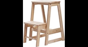 Opstapkruk 2 Treden - Hout 38x48xh54cm