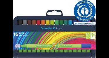 Schneider fineliner - Link-it - lijnbreedte 0,4 mm - 16 stuks - S-191292