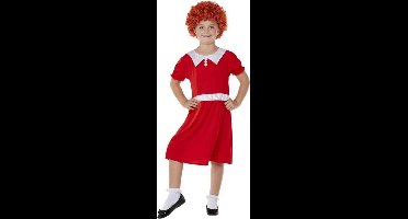 Smiffys - Singing Orphan Kinder Kostuum - Kids tm 6 jaar - Rood