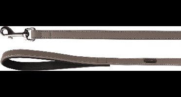 Hond Looplijn met neopreen Binti Grijs 1,3m 15mm