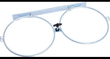 Flamingo wandgemonteerde honden voerbakhouder - 2 x 24 cm