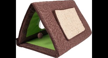 FLAMINGO 3-in-1 Katten speeltent Deluxe 50x30x28 cm 560311