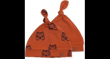 Jollein Muts 0-6 maand Tiger rust (2pack)