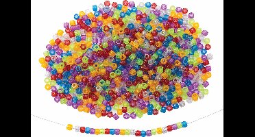 Kralen glitter pony | Kunststof | 450 gram