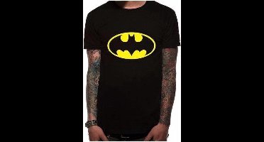 Batman T-shirt - zwart - katoen - volwassenen - Superhelden Verkleedshirt heren - korte mouwen - herenkleding M